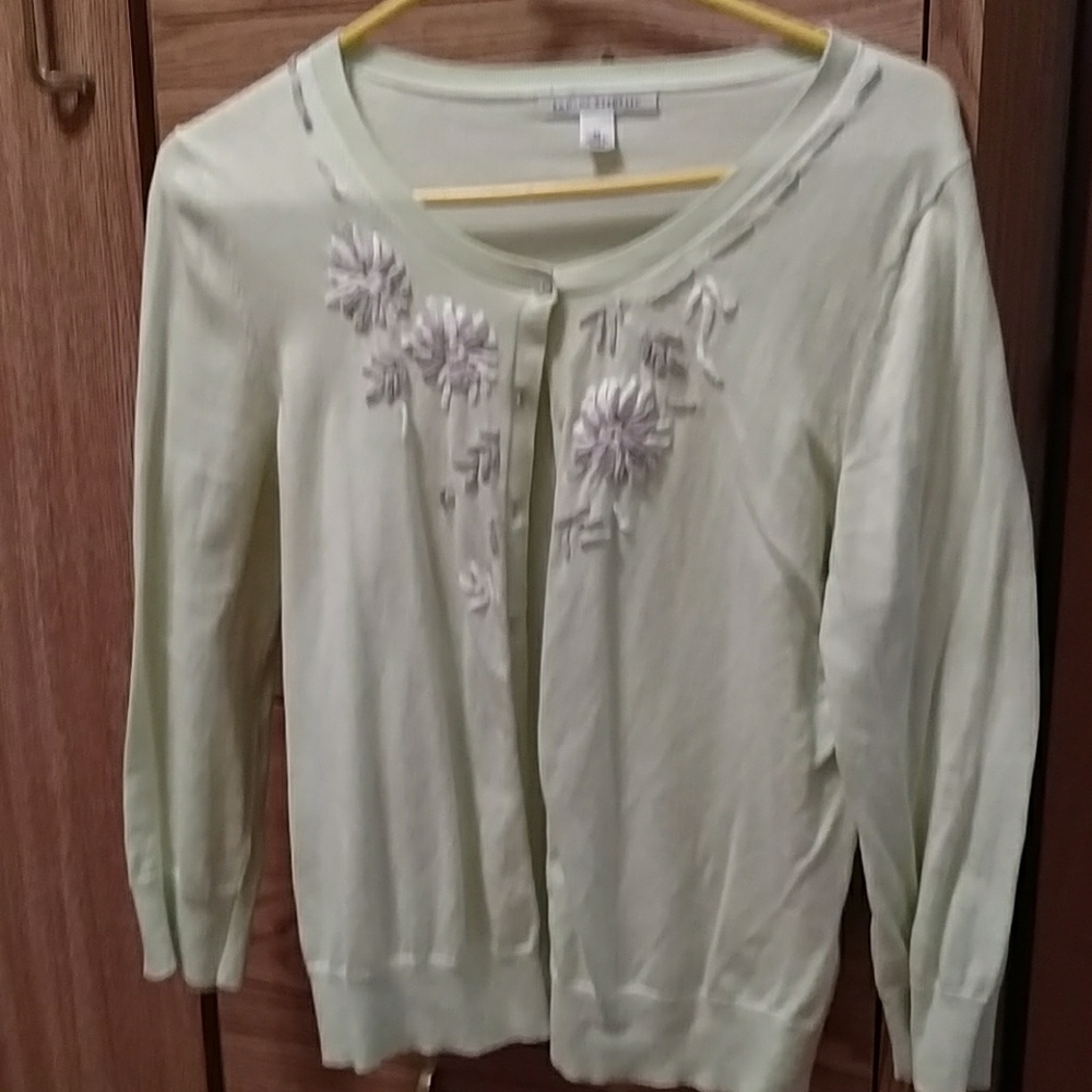 Gently used banana republic soft green sweater